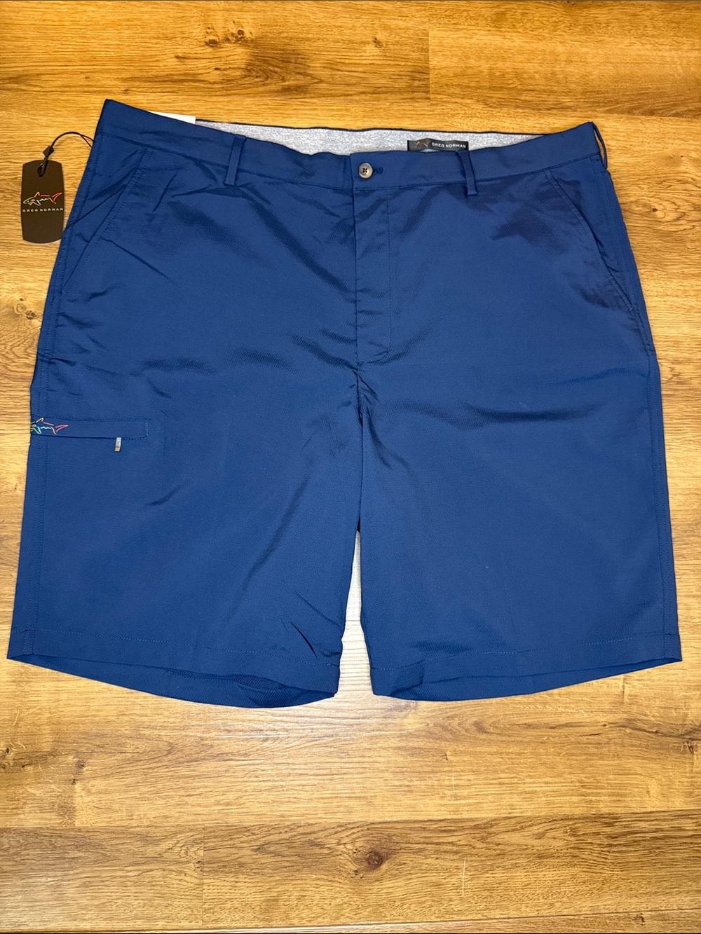 Greg Norman Performance Golf Shorts Navy Stretch Men’s 40 NWT